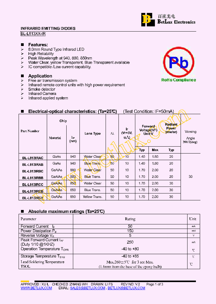 BL-L813IRBB_4664361.PDF Datasheet