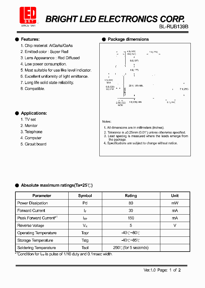 BL-RUB139B_4509784.PDF Datasheet