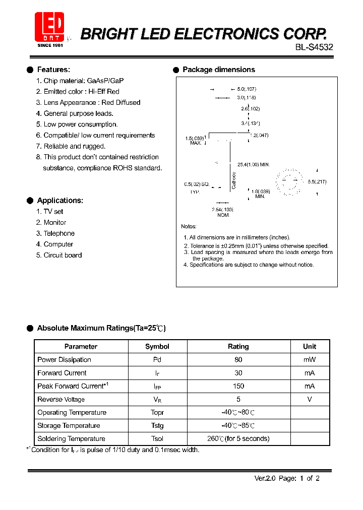BL-S4532_4327378.PDF Datasheet