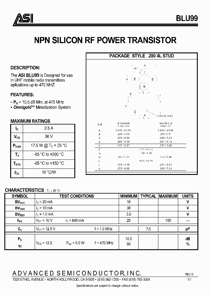 BLU99_4545536.PDF Datasheet