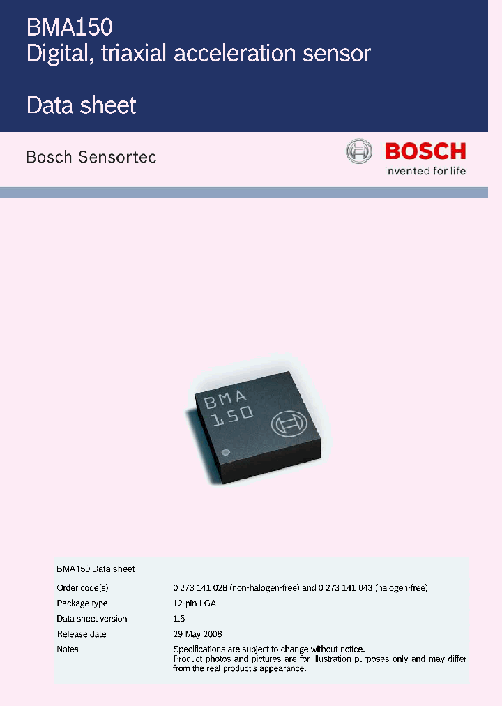 BMA150_4641877.PDF Datasheet