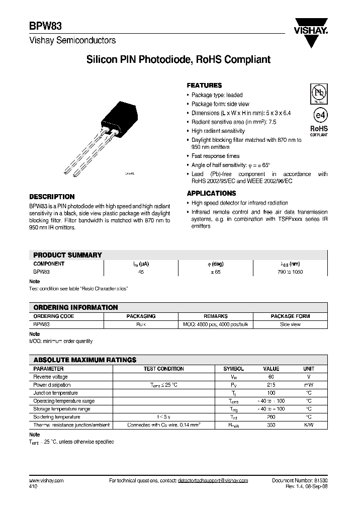 BPW8308_4786531.PDF Datasheet
