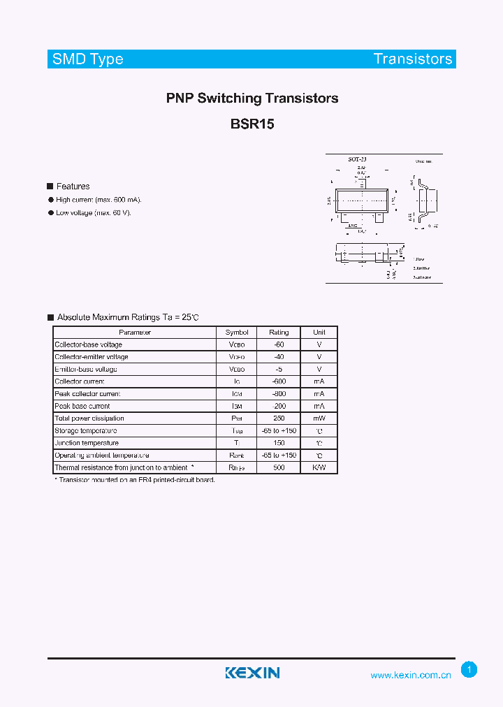 BSR15_4364760.PDF Datasheet