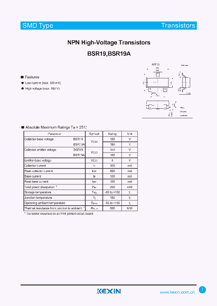 BSR19_4519731.PDF Datasheet