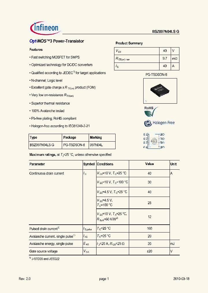 BSZ097N04LSG_4916636.PDF Datasheet