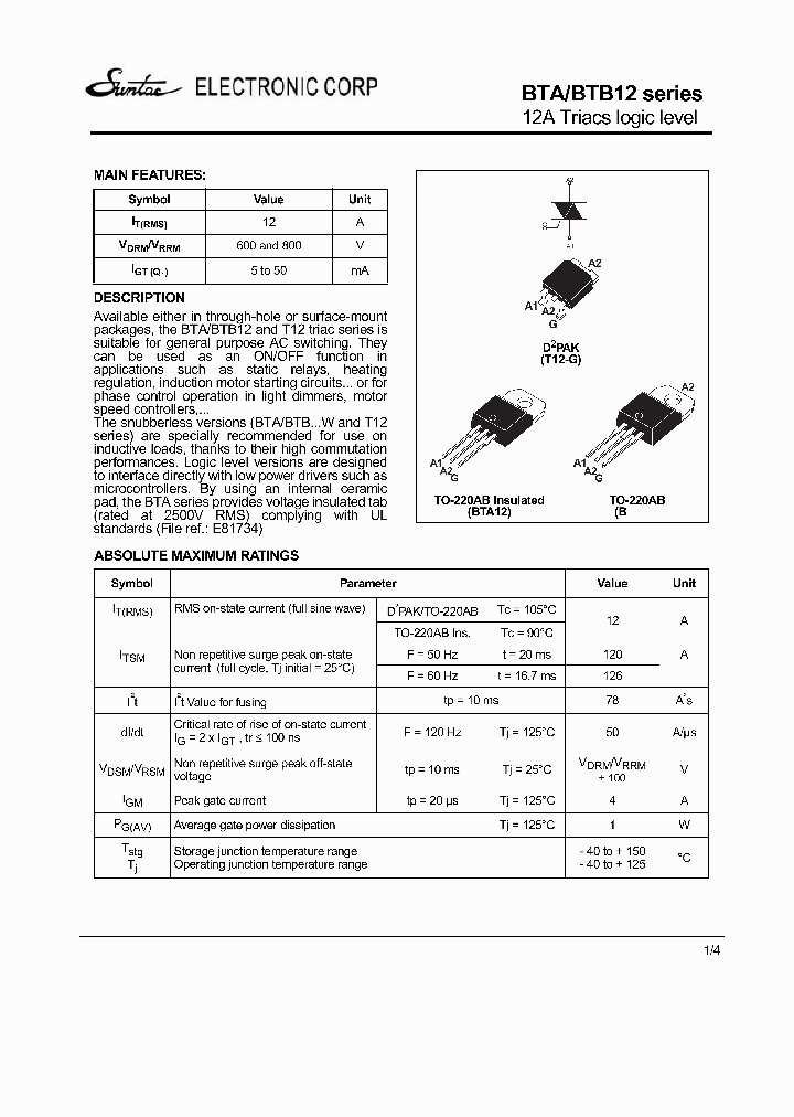 BTA12_4430133.PDF Datasheet