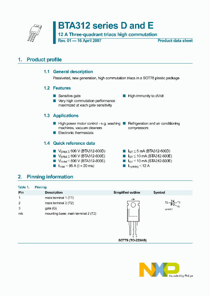 BTA312-600D_4566935.PDF Datasheet