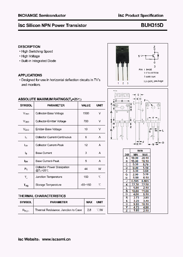 BUH315D_4306628.PDF Datasheet