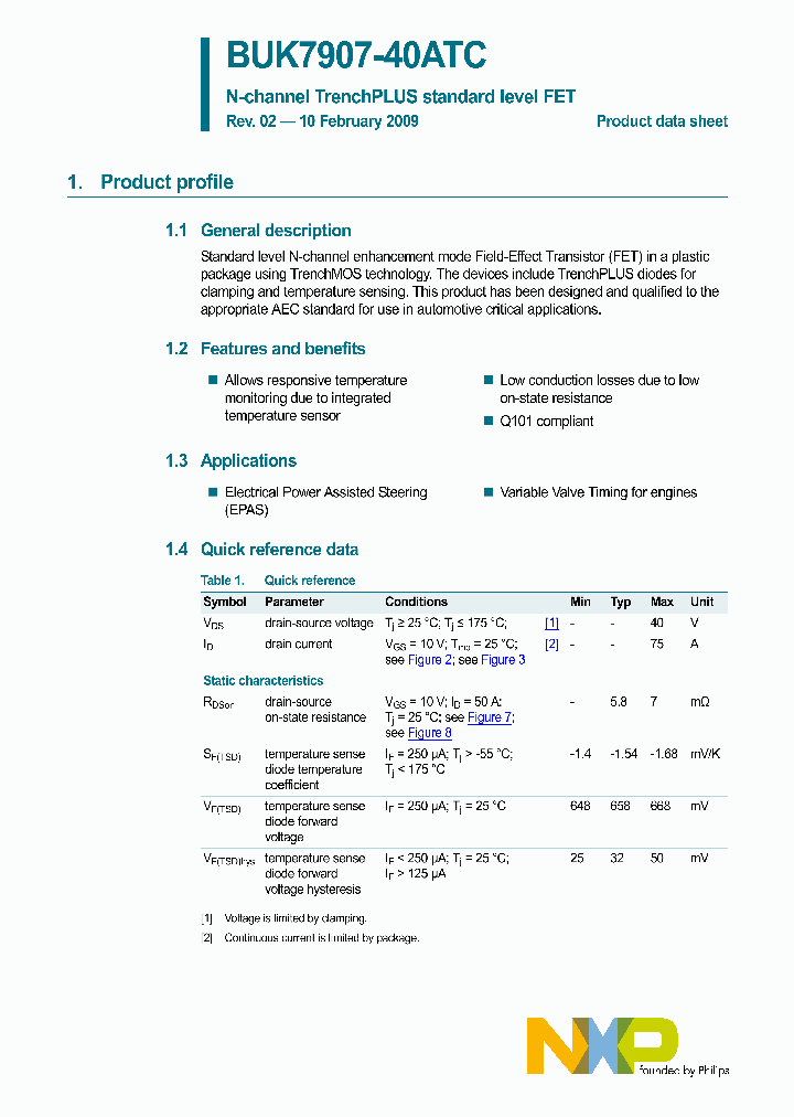 BUK7907-40ATC_4578910.PDF Datasheet