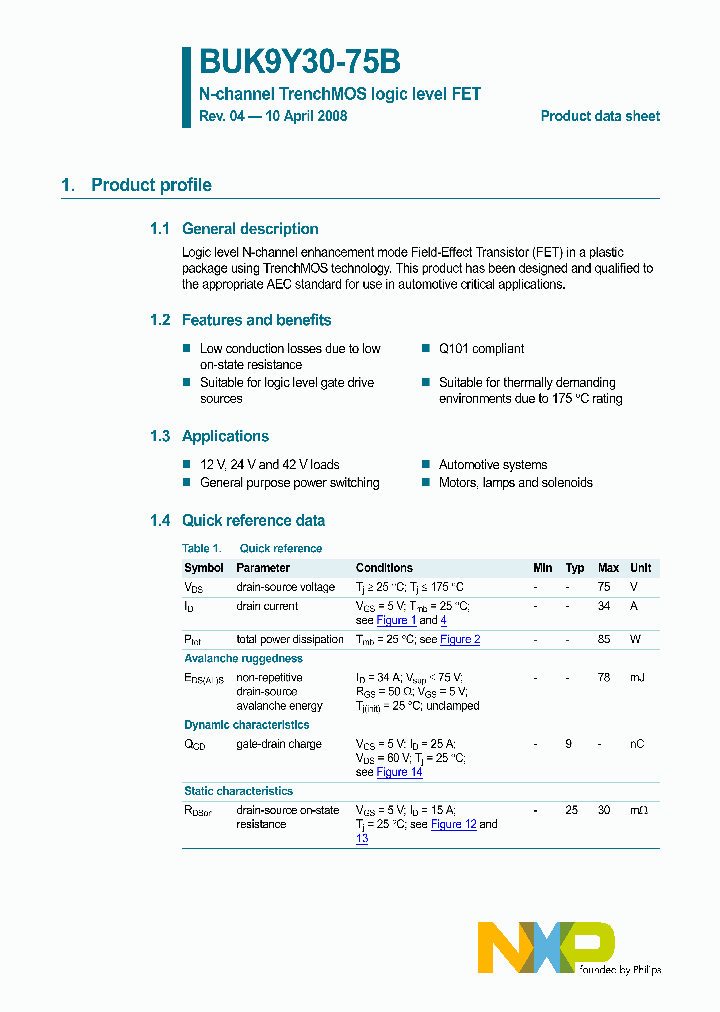 BUK9Y30-75B_4860614.PDF Datasheet