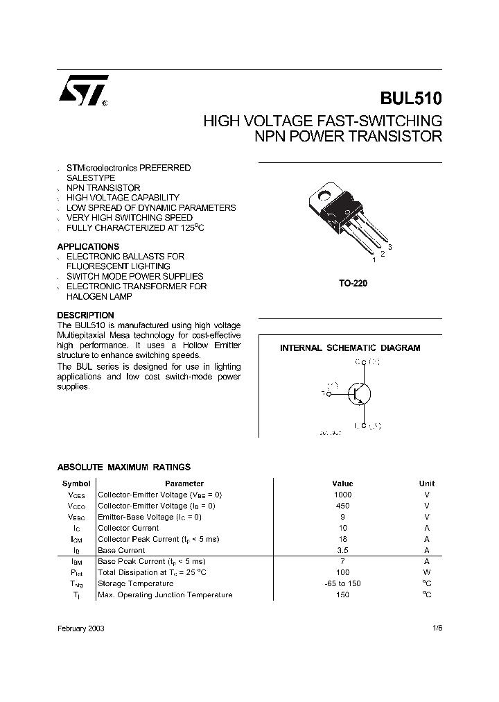 BUL51003_4683370.PDF Datasheet