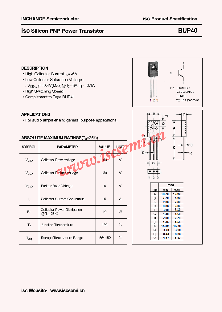 BUP40_4533700.PDF Datasheet
