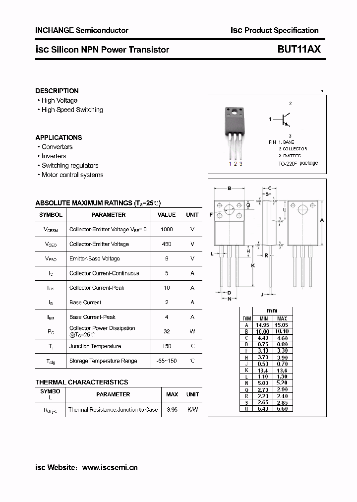 BUT11AX_4311610.PDF Datasheet
