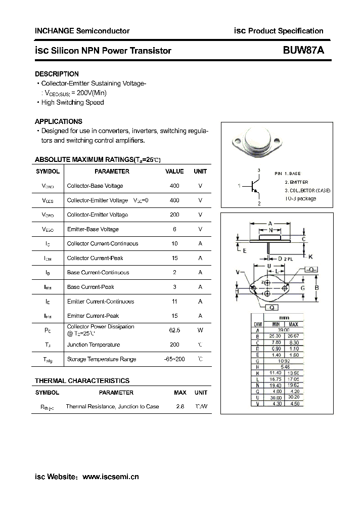 BUW87A_4551401.PDF Datasheet