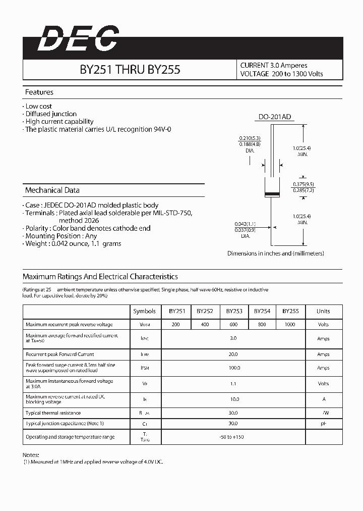 BY255_4266384.PDF Datasheet