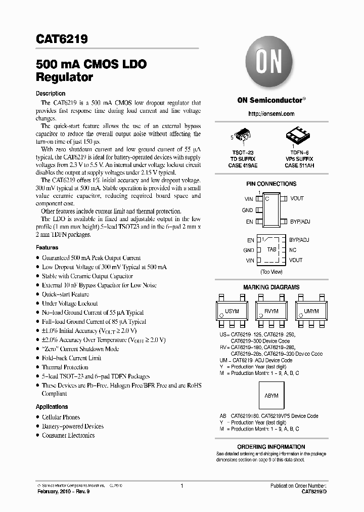 CAT6219-300TDGT3_4695529.PDF Datasheet