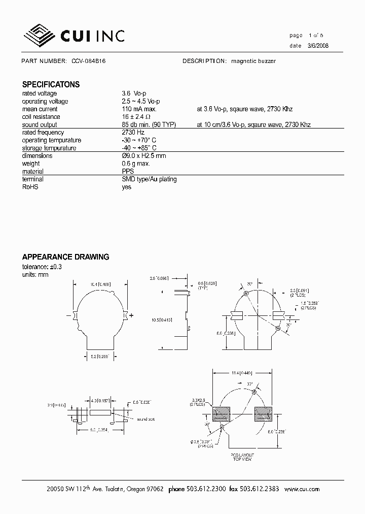 CCV-084B16_4567501.PDF Datasheet