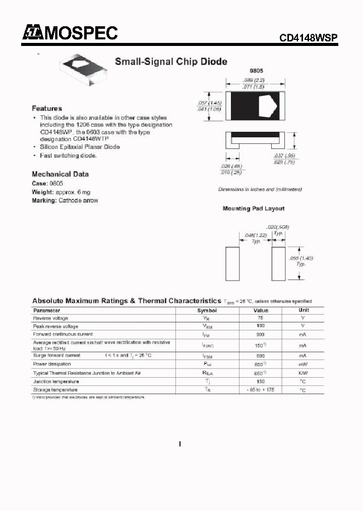 CD4148WSP_4461156.PDF Datasheet