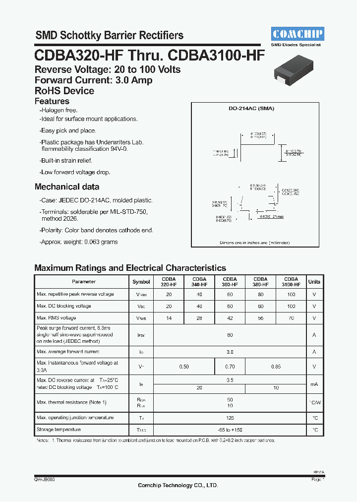 CDBA320-HF_4589076.PDF Datasheet
