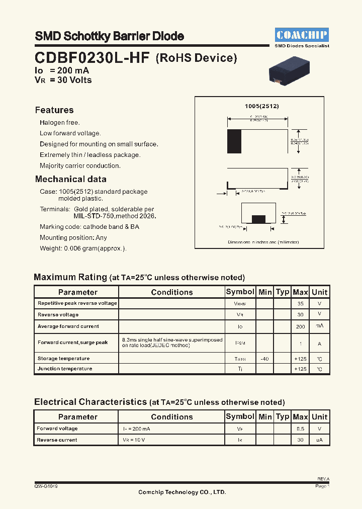 CDBF0230L-HF_4872655.PDF Datasheet