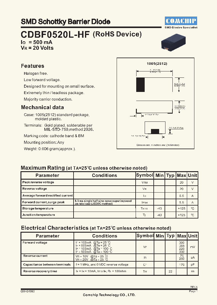 CDBF0520L-HF_4848644.PDF Datasheet