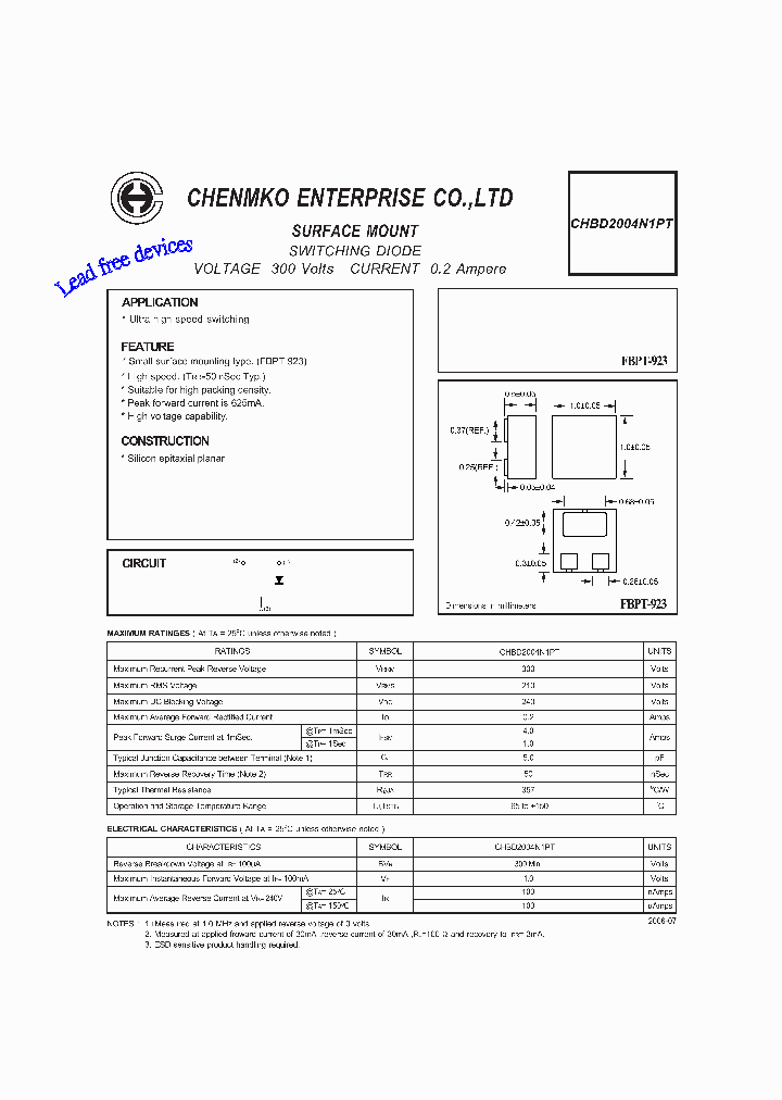 CHBD2004N1PT_4615618.PDF Datasheet