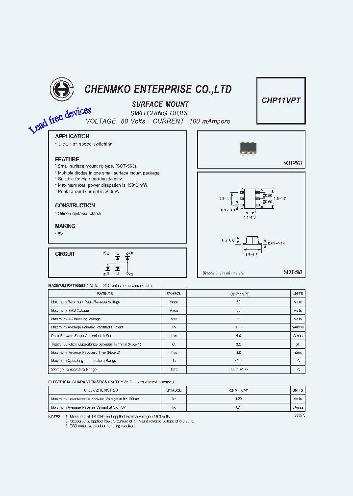 CHP11VPT_4500467.PDF Datasheet
