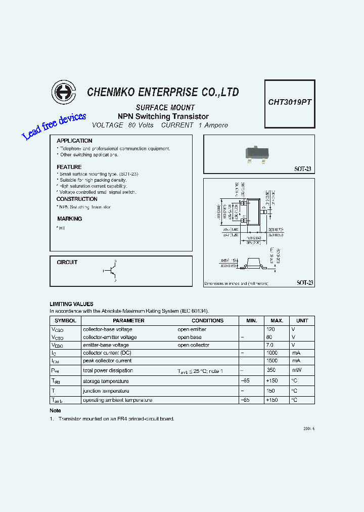CHT3019PT_4681421.PDF Datasheet