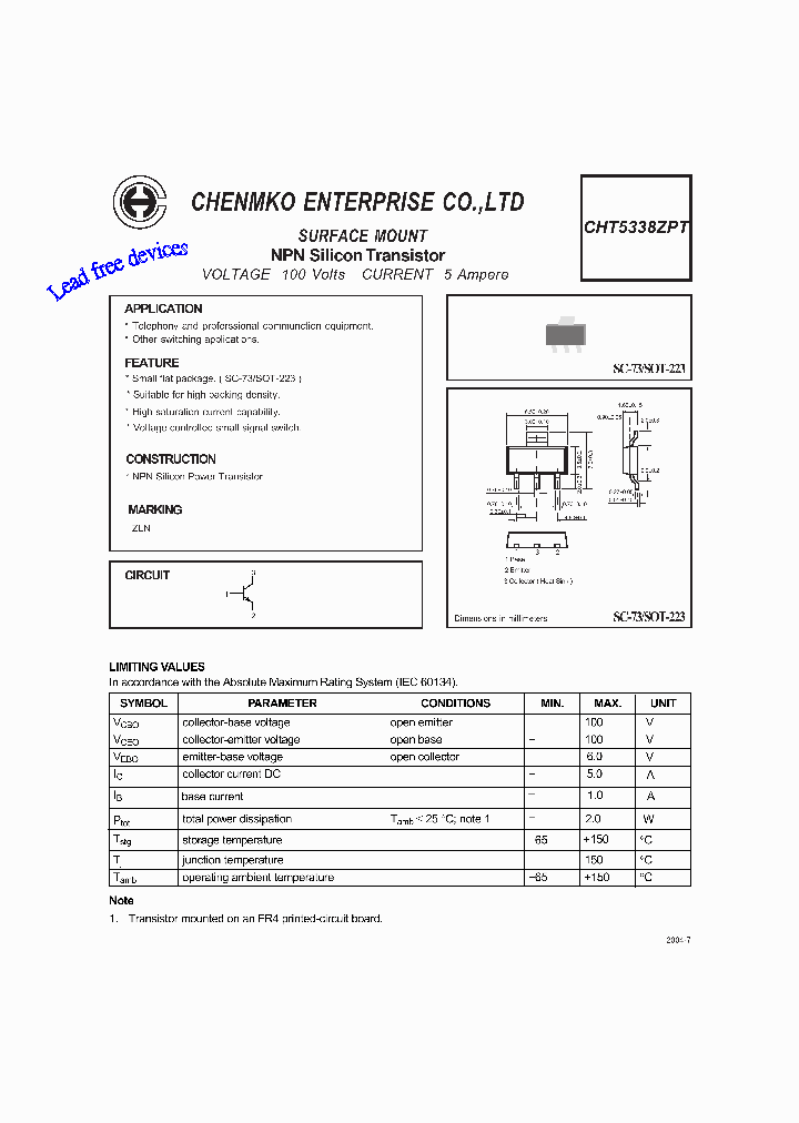 CHT5338ZPT_4462345.PDF Datasheet