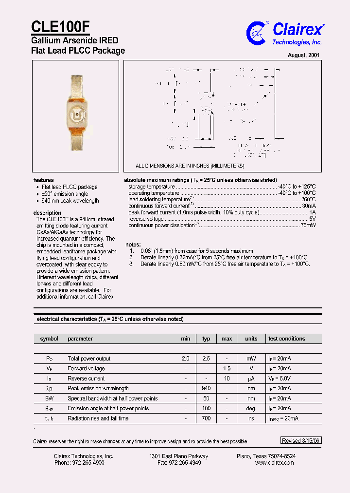 CLE100F_4786190.PDF Datasheet