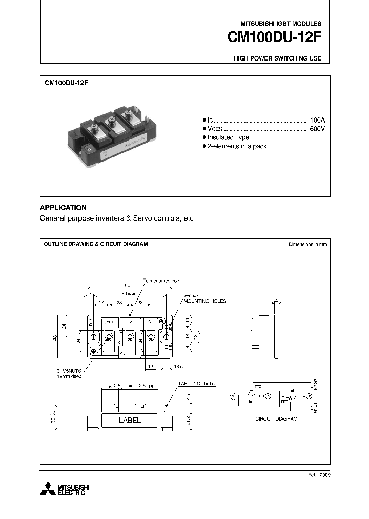 CM100DU-12F09_4894015.PDF Datasheet