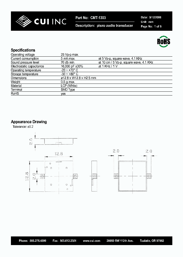 CMT-1303_4394231.PDF Datasheet