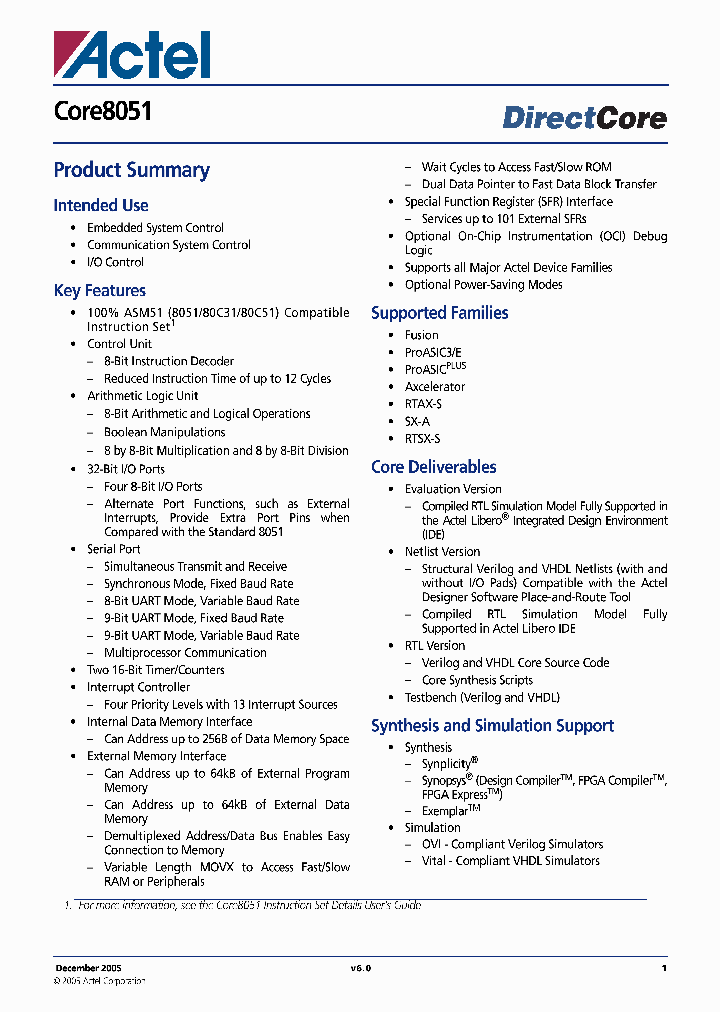 CORE8051-AN_4281539.PDF Datasheet