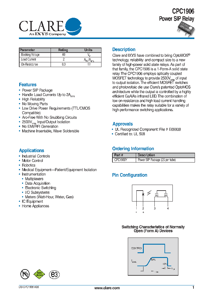 CPC1906_4817463.PDF Datasheet