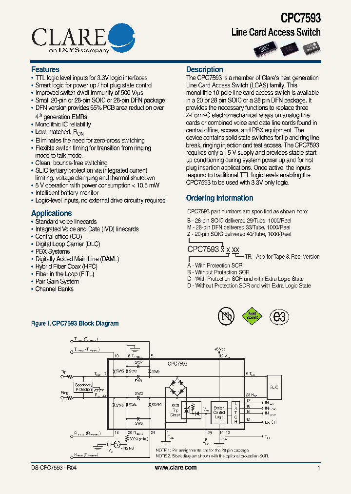 CPC7593ZDTR_4510495.PDF Datasheet