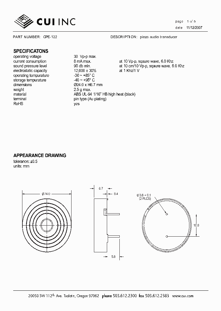 CPE-122_4790278.PDF Datasheet