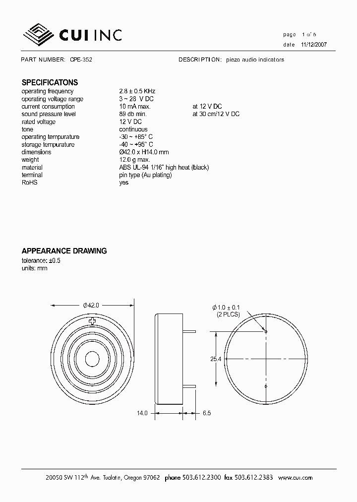 CPE-352_4400319.PDF Datasheet
