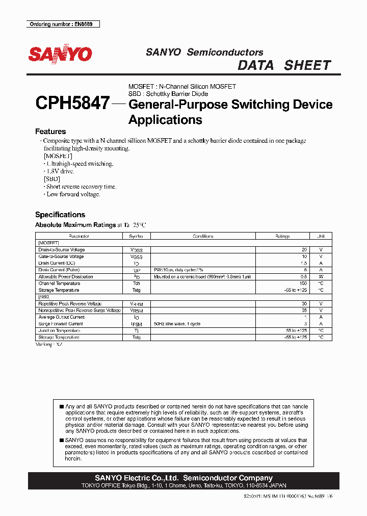 CPH5847_4439304.PDF Datasheet