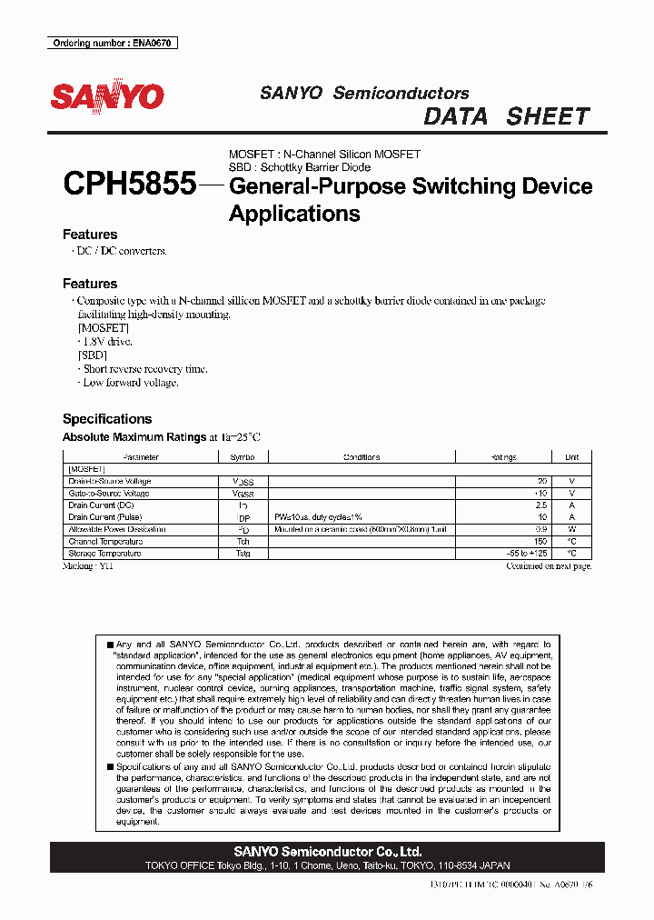 CPH5855_4393123.PDF Datasheet