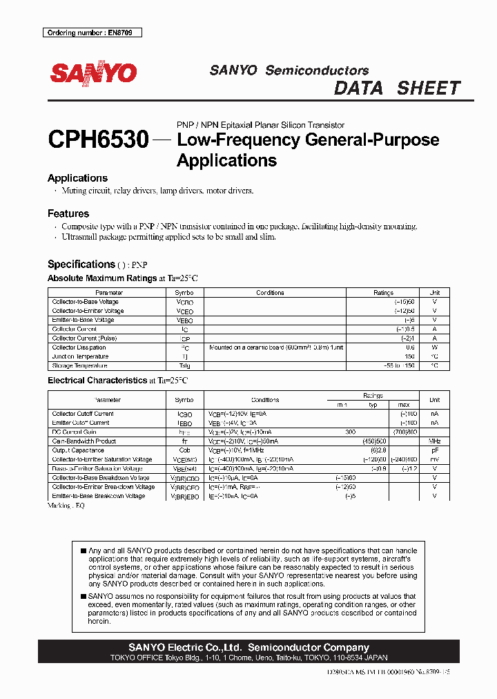 CPH6530_4403828.PDF Datasheet