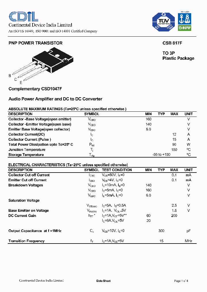 CSB817F01_4381364.PDF Datasheet