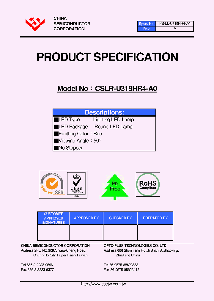 CSLR-U319HR4-A0_4468105.PDF Datasheet