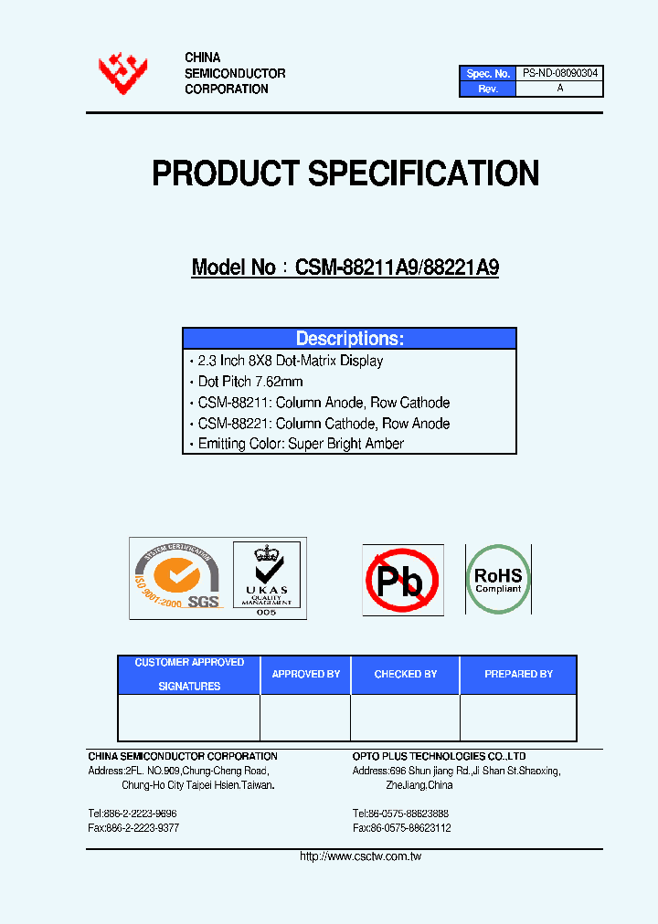 CSM-88211A9_4439865.PDF Datasheet