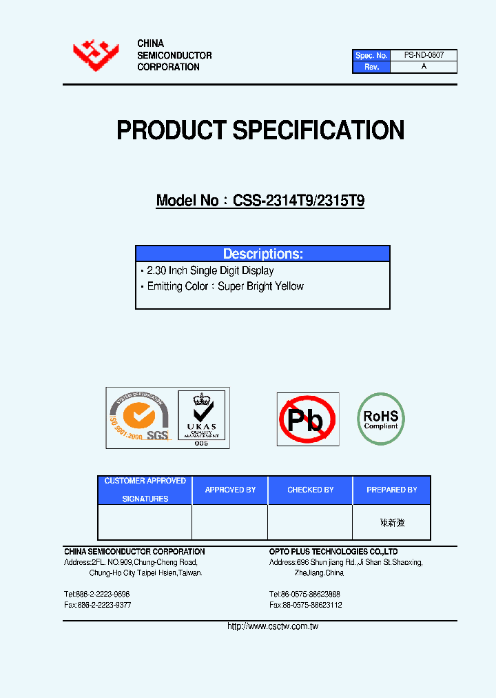 CSS-2315T9_4888707.PDF Datasheet