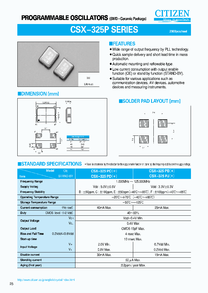 CSX-325P_4393337.PDF Datasheet