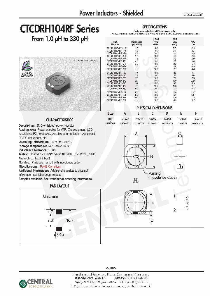 CTCDRH104RF-330_4508645.PDF Datasheet