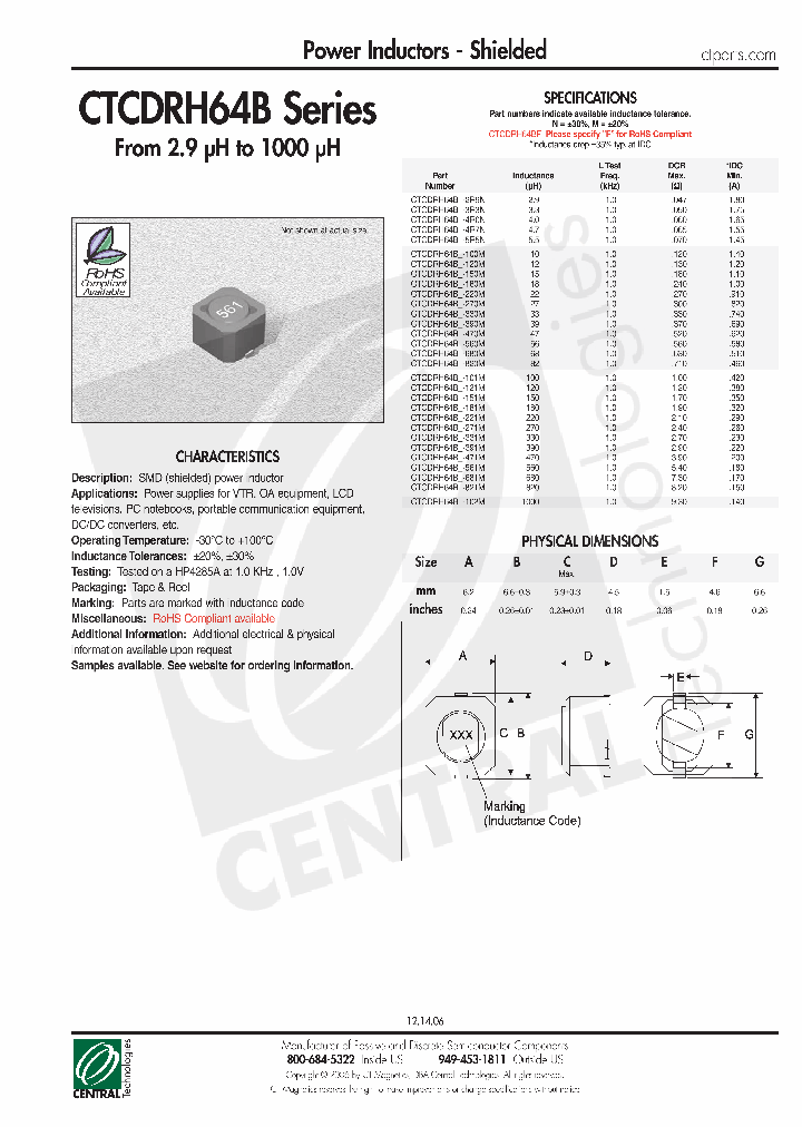 CTCDRH64B_4471133.PDF Datasheet