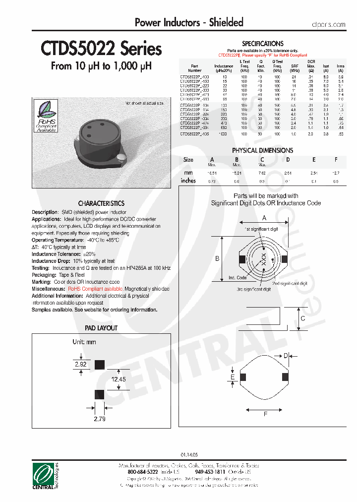 CTDS5022P-103_4660295.PDF Datasheet