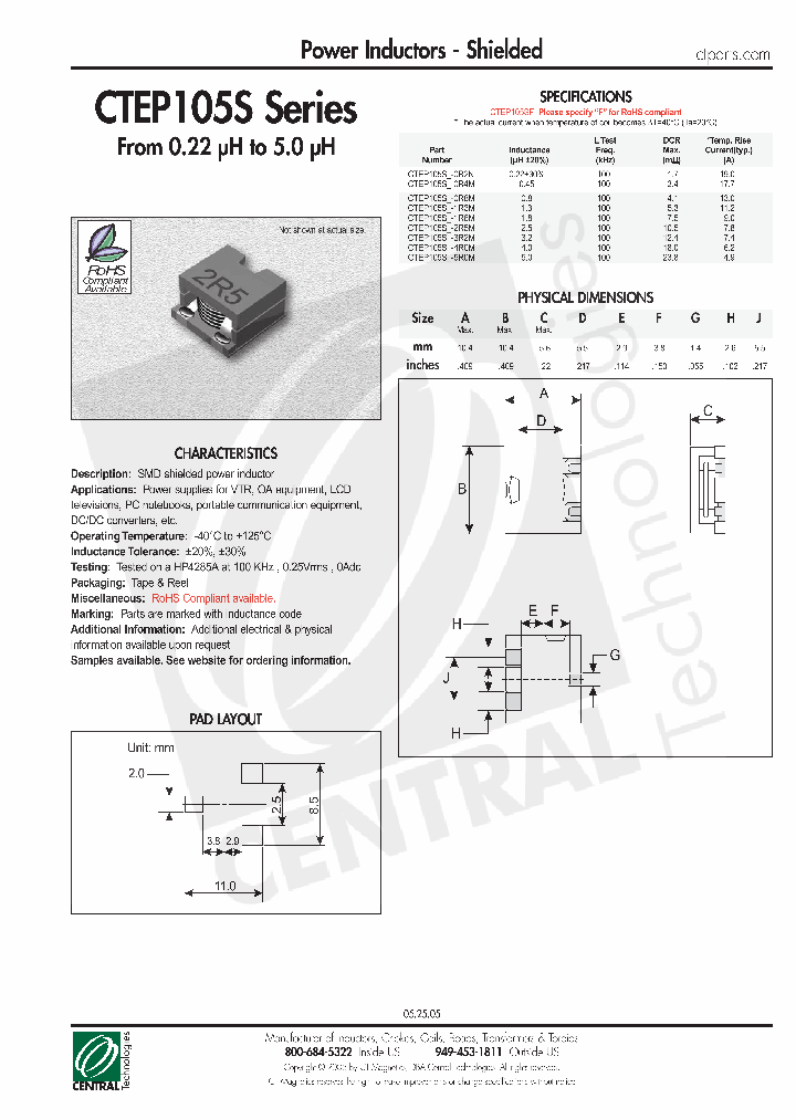 CTEP105S-0R2N_4621119.PDF Datasheet