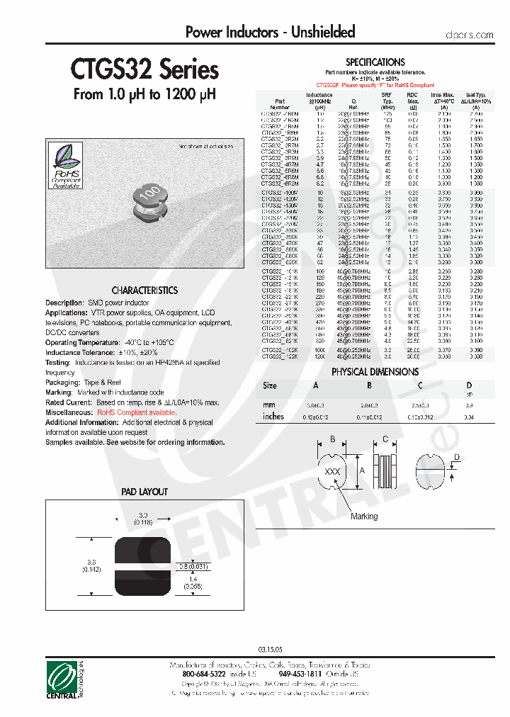 CTGS32-100M_4809298.PDF Datasheet